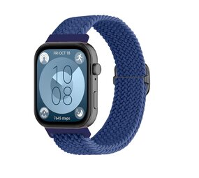 Strap-it® Huawei Watch Fit 4 Geflochtenes Armband (Blau)