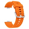 Strap-it® Strap-it Huawei Watch Fit 4 Pro Classic Silikonarmband (Orange) Strap-it® Strap-it Huawei Watch Fit 4 Pro Classic Silikonarmband (Orange)