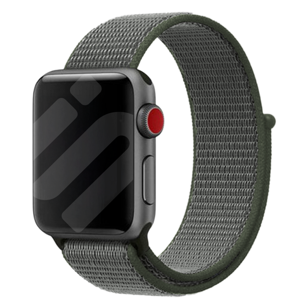 Strap-it® Strap-it Apple Watch 8 Nylonarmband (Grün)