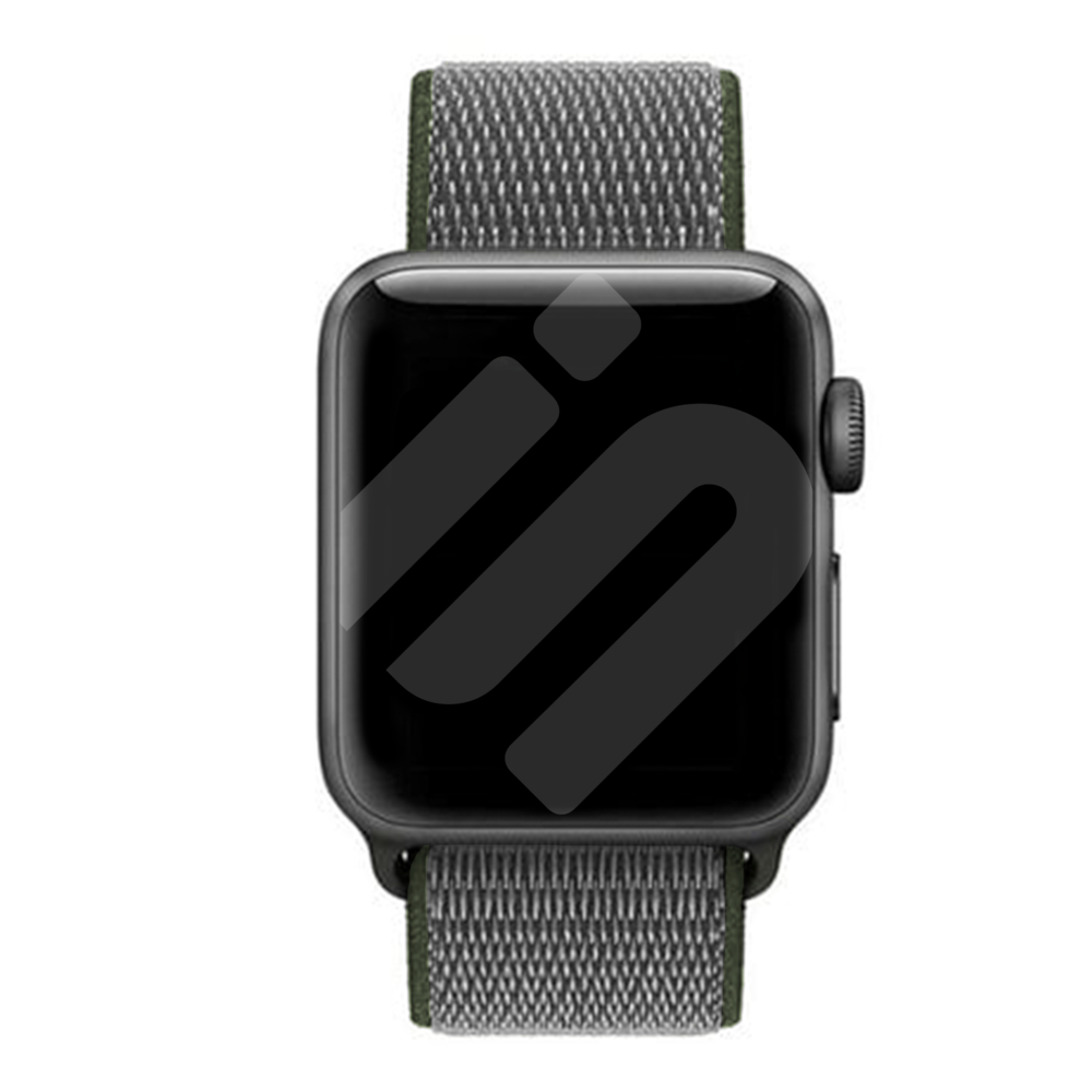 Strap-it® Strap-it Apple Watch 8 Nylonarmband (Grün)