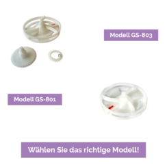 Pulver-Drehschreibe + Rotor + Pulver-Dosierkarussell
