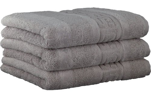 Cawö Noblesse Uni Zilver Handdoek