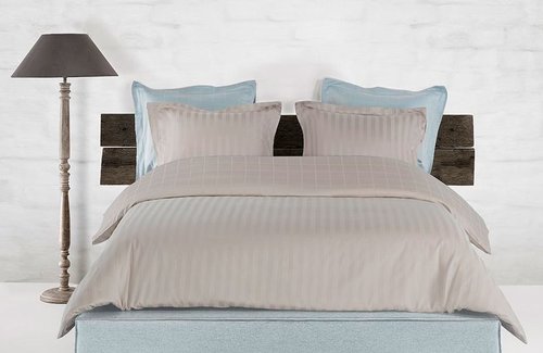 De Witte Lietaer Zygo Taupe Dekbedovertrek