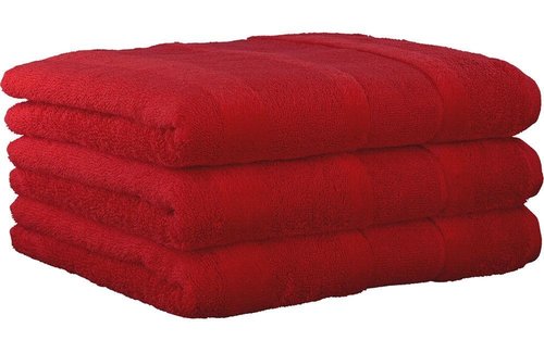 Cawö Noblesse2 Uni Red Handdoek