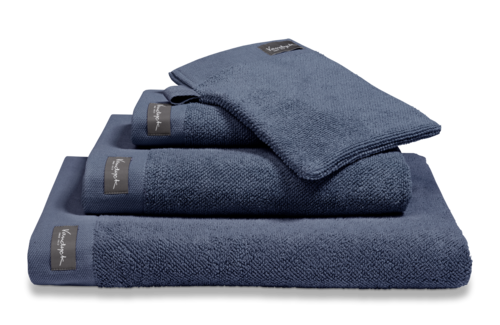 Vandyck Home Uni Blue Ink Handdoek