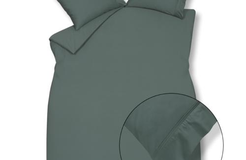 Vandyck PURITY 87 UNI SATIN Dark Green Dekbedovertrek