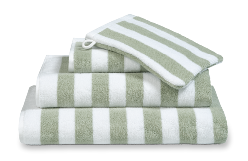 Vandyck Verona Stripes Smoke Green Handdoek