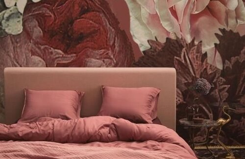 Essenza Minte Dusty Rose Dekbedovertrek