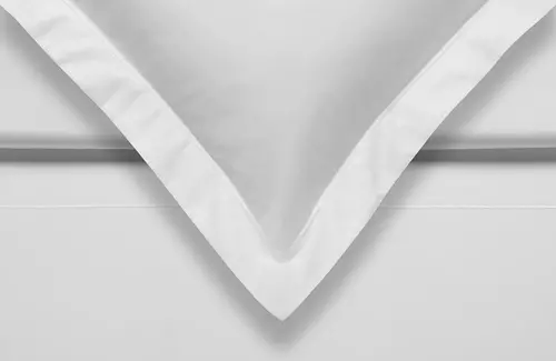 Vandyck PURITY 93 Plissé Bourdon White Dekbedovertrek