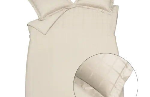 Vandyck HOME 78 Check Cream Tan Dekbedovertrek