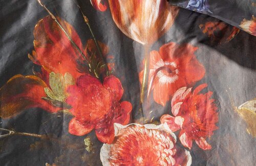 Essenza Mauritshuis Blooming Story Dark Brown Dekbedovertrek