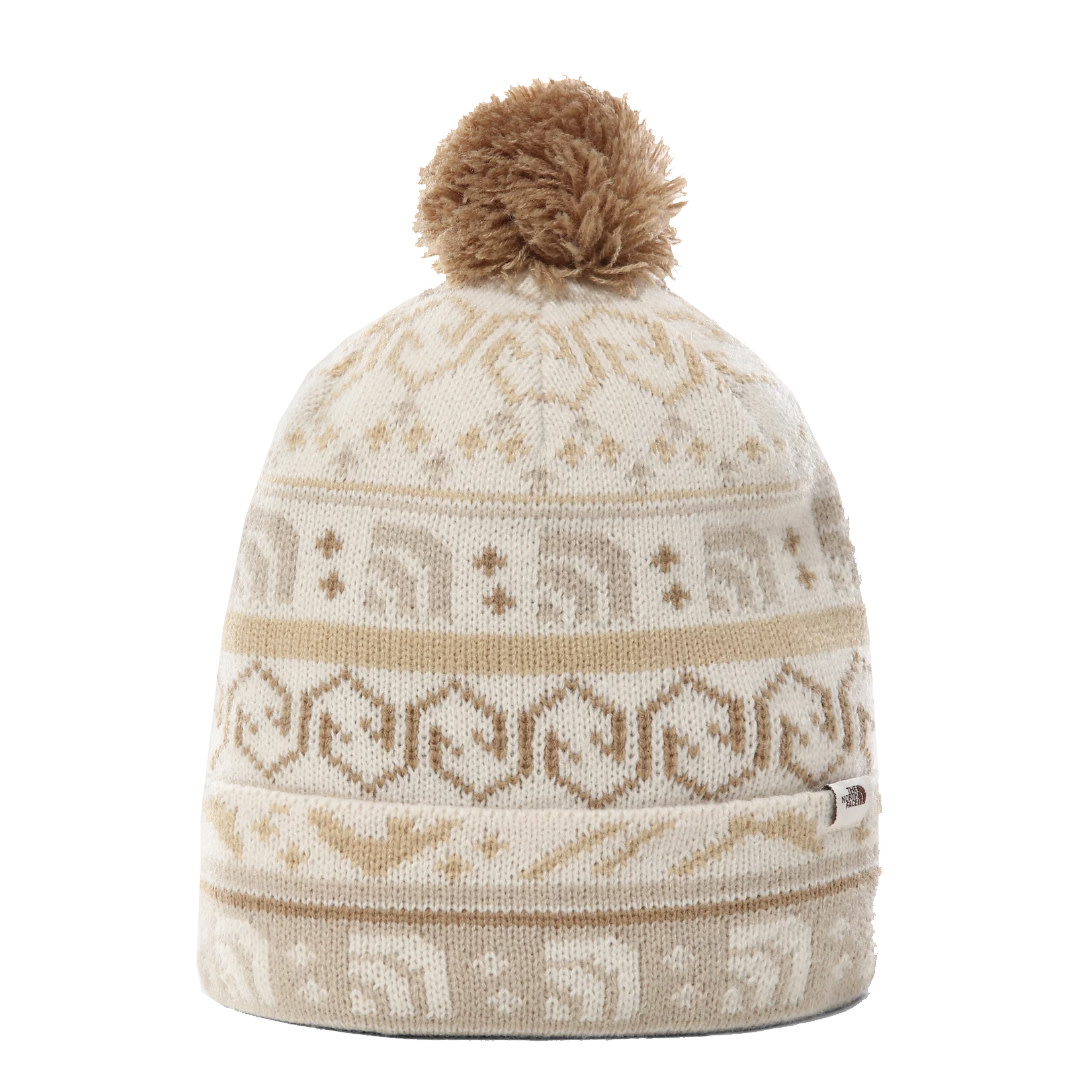 Fair Isle Beanie - Gardenia White 