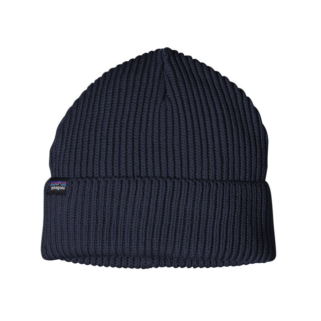 Fishermans Rolled Beanie - Navy blue