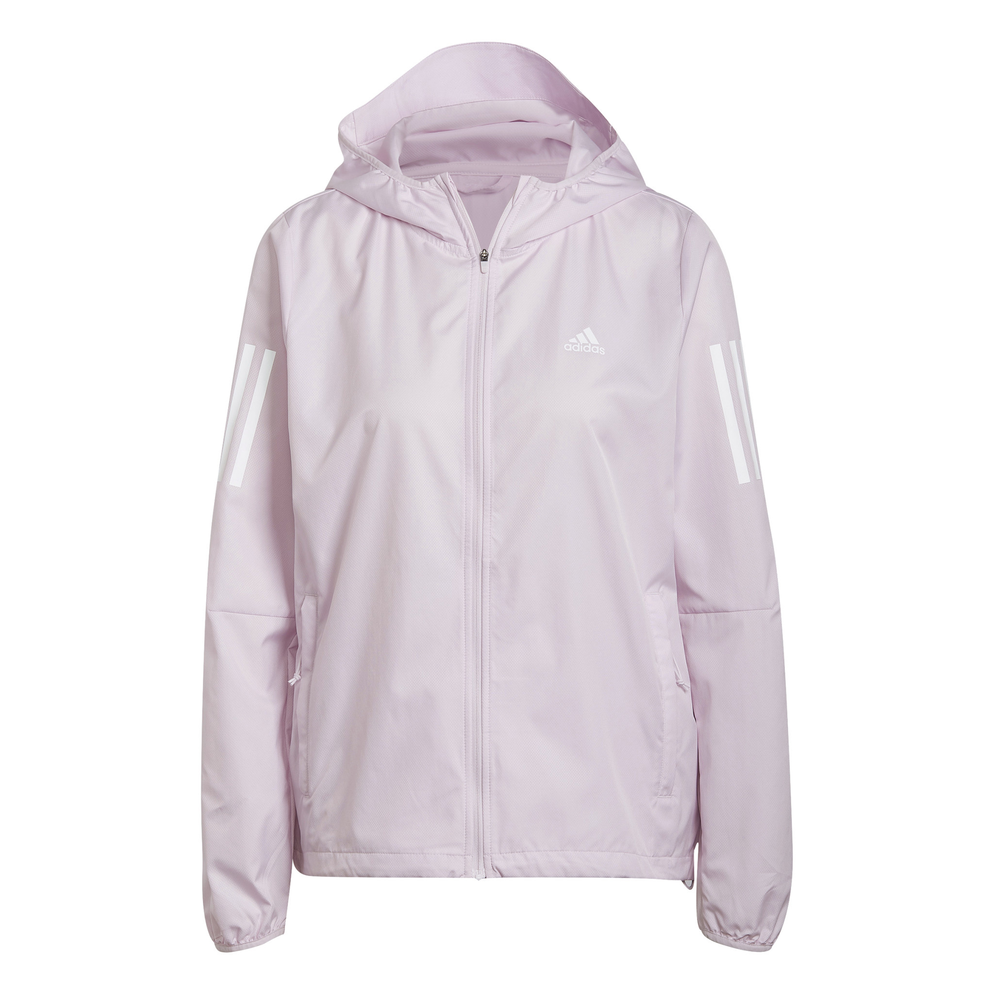 pink and white adidas windbreaker