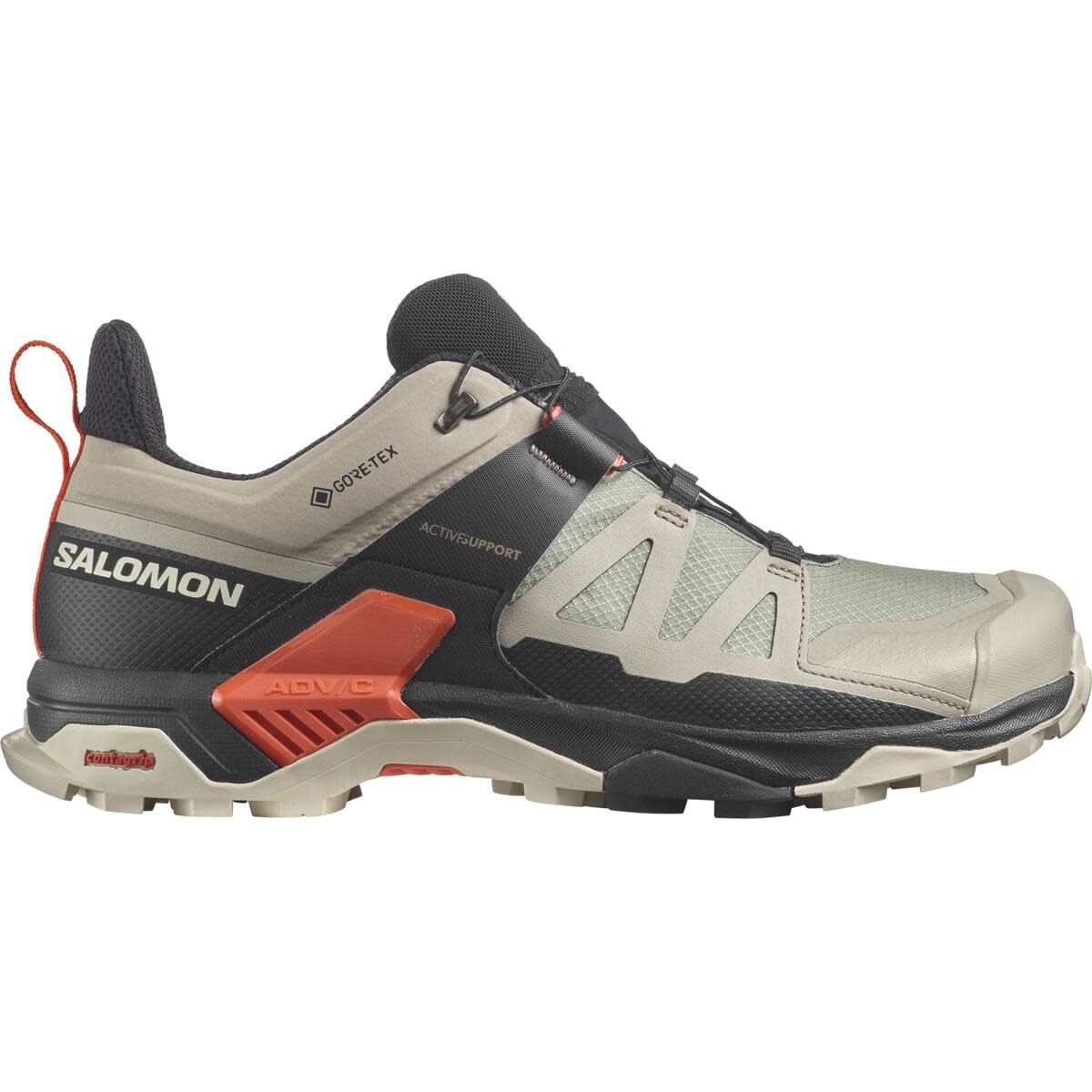 SALOMON X Ultra 4 GTX - Vintage Khaki/Black/Cherry - SPORTS GRÀCIA