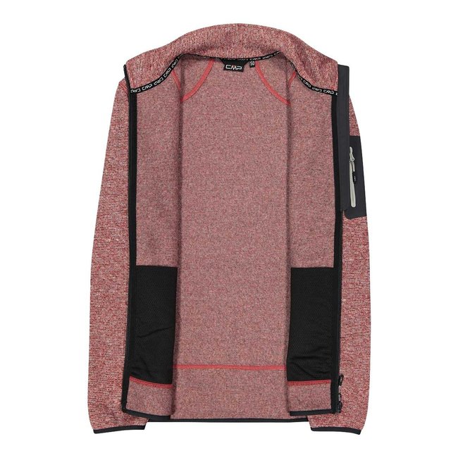 CMP Man Fleece Jacket - Ferrari/Antracite