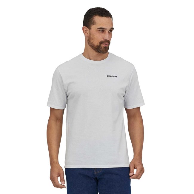 PATAGONIA M's P-6 Logo Responsabili Tee - White