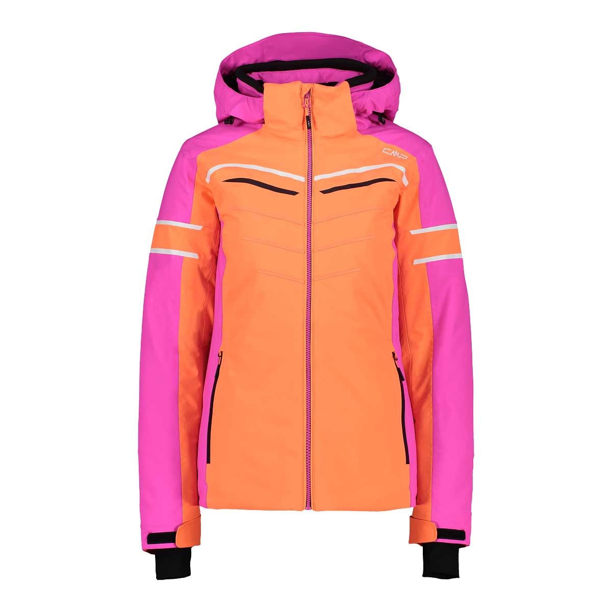 - - Hood W Fluo SPORT Jacket GRÀCIA Flamingo zip