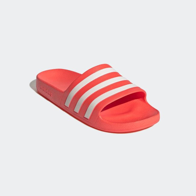 ADIDAS Adilette Aqua - Solar Red / Cloud White