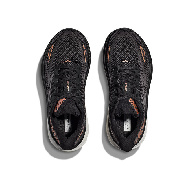 HOKA Clifton 9  W - Black / Copper