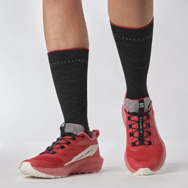 SALOMON Sense Ride  5  W - Tea Rose/Fiery Red