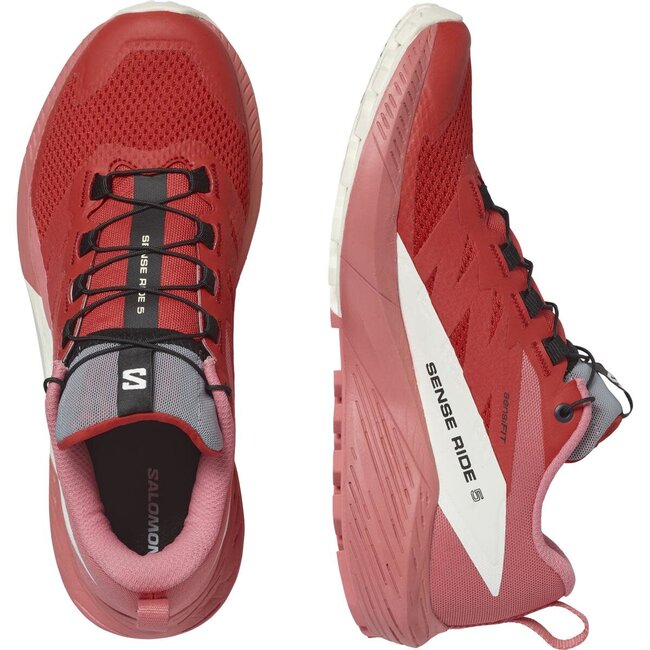 SALOMON Sense Ride  5  W - Tea Rose/Fiery Red
