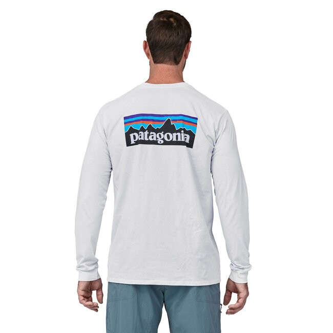 PATAGONIA M's L/S P-6 Logo - White
