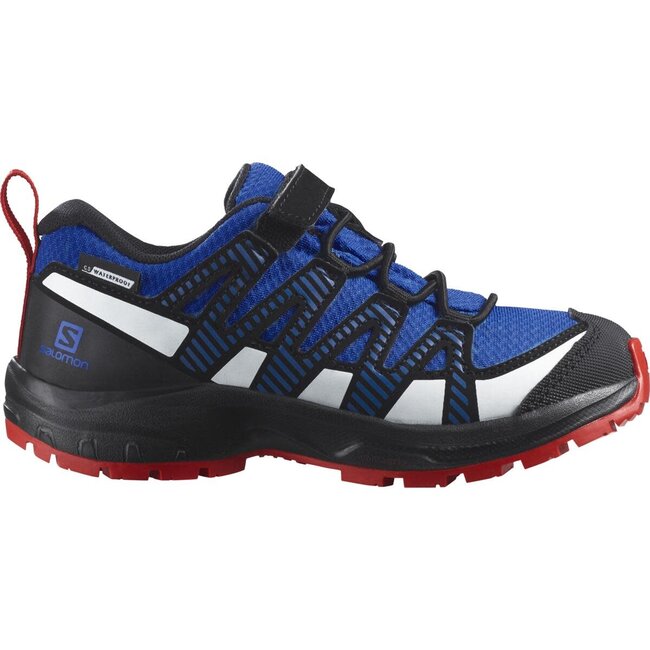 SALOMON  Xa Pro v8 K CSWP - Lapis Blue / Black / Fiery Red