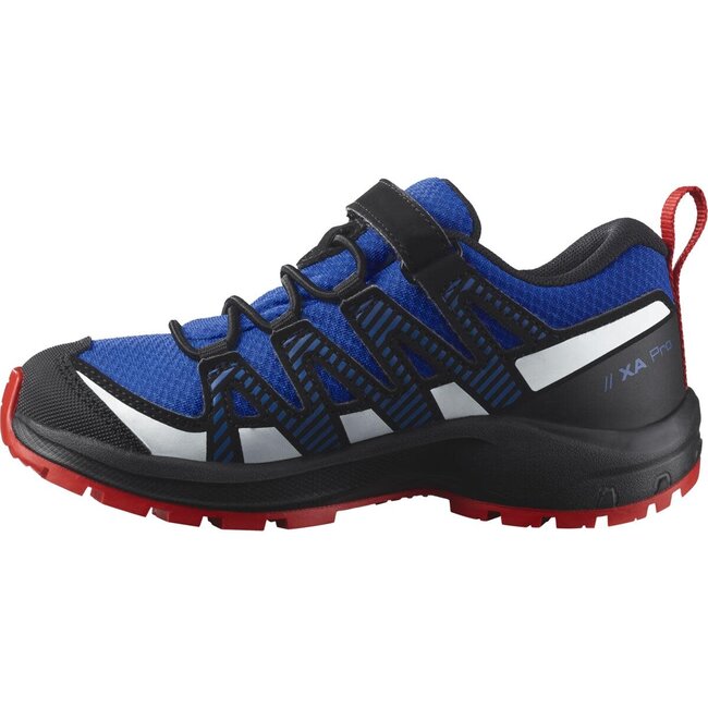 SALOMON  Xa Pro v8 K CSWP - Lapis Blue / Black / Fiery Red