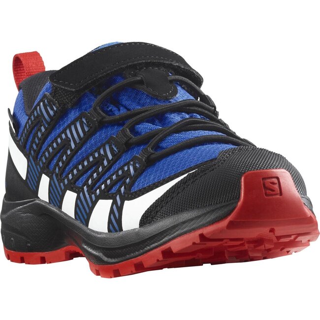 SALOMON  Xa Pro v8 K CSWP - Lapis Blue / Black / Fiery Red