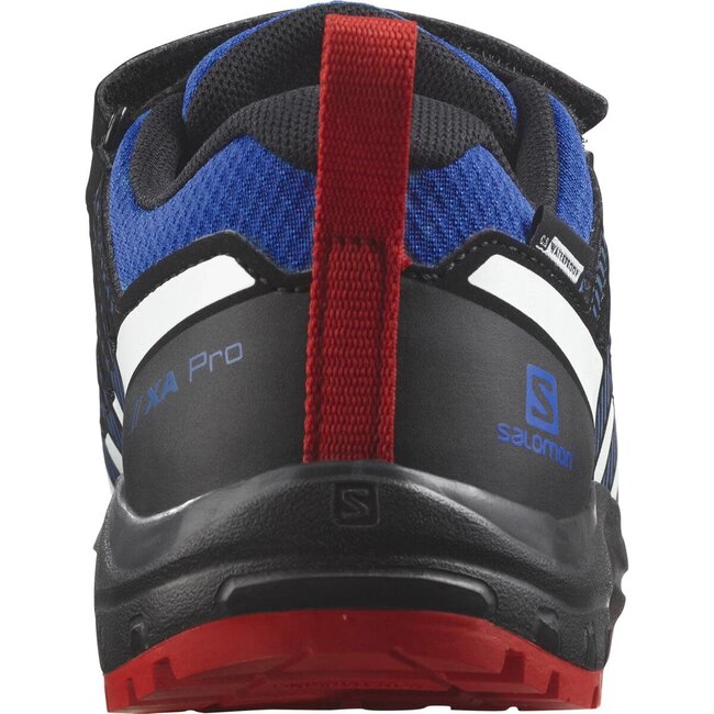 SALOMON  Xa Pro v8 K CSWP - Lapis Blue / Black / Fiery Red