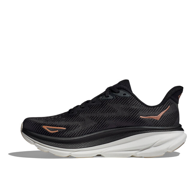 HOKA Clifton 9  W - Black/Rose Gold