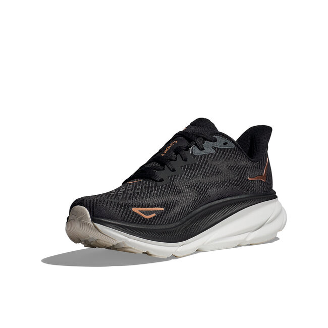 HOKA Clifton 9  W - Black/Rose Gold
