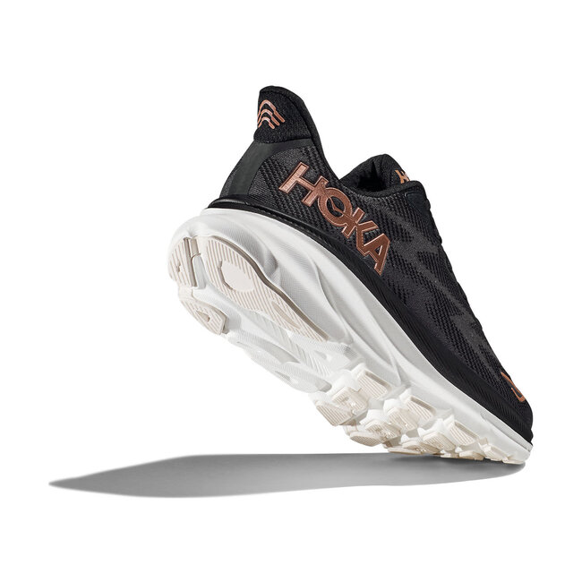 HOKA Clifton 9  W - Black/Rose Gold