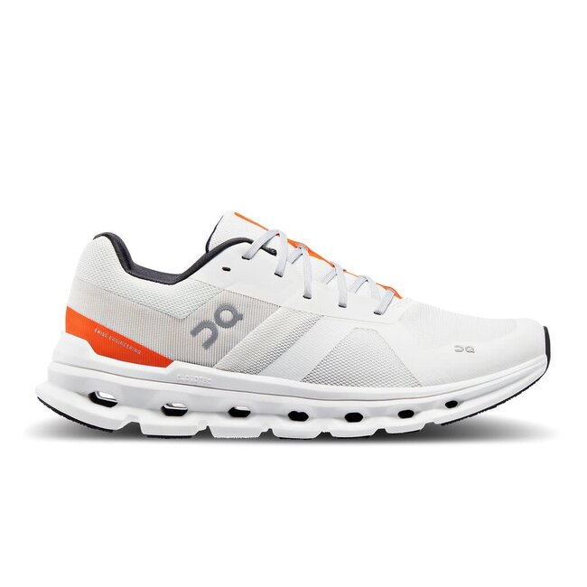ON Cloudrunner 4 M - Undyed White/Flame