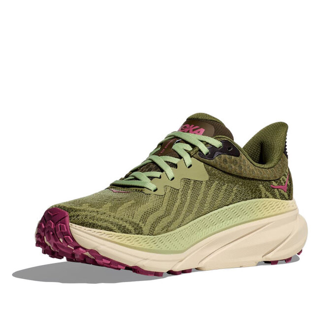 HOKA Challenger 7 W - Forest floor / Beet root