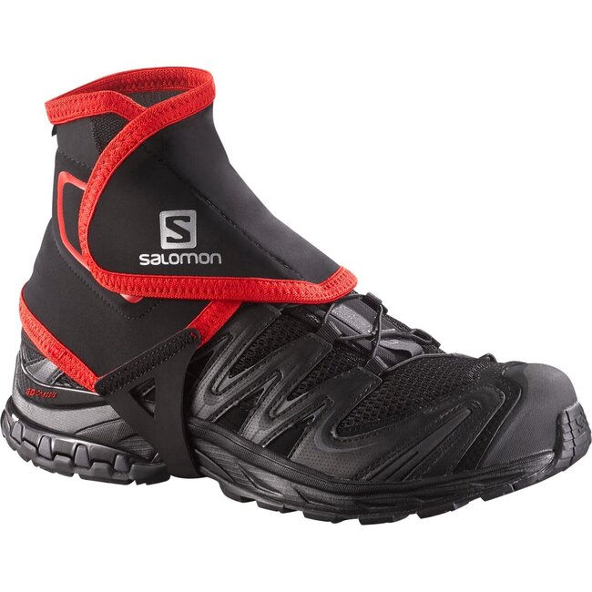 SALOMON Trail Gaiter/Polaina - Black/red