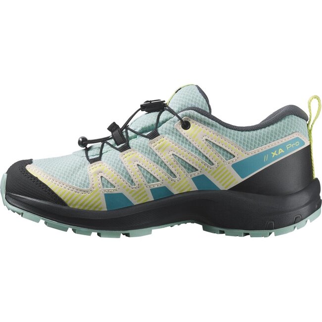SALOMON XA Pro v8 CSWP J  - Turquoise/Lime