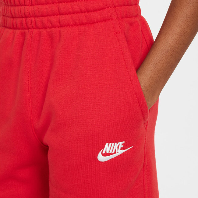 NIKE Kids' French Terry Shorts - Red