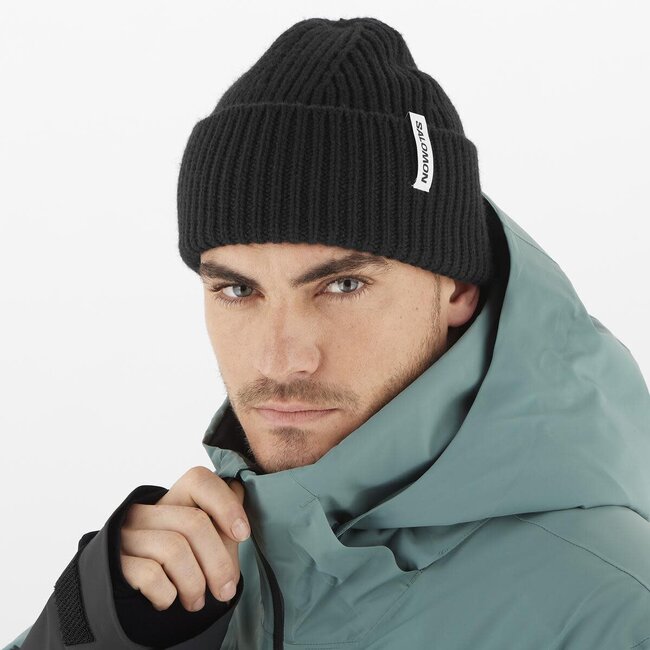 SALOMON Snowbird Beanie -Deep Black
