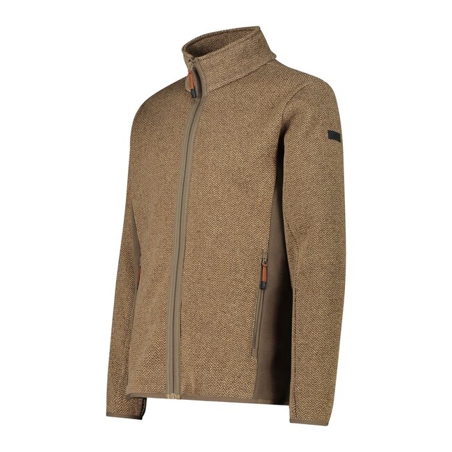 CMP Man Knit-tech Jacket- Corteccia