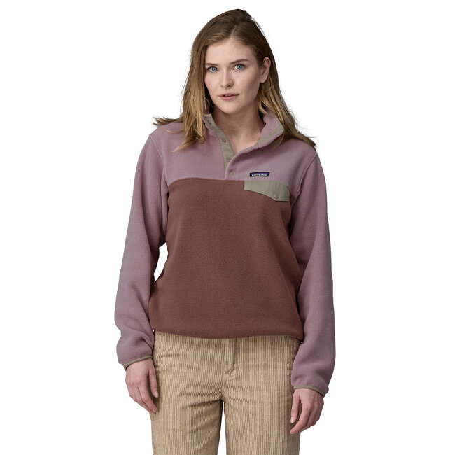 PATAGONIA W's Lightweight Synchilla® Snap - Dulse Mauve