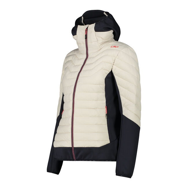 CMP Womens Hybrid Jacket Hooded - Vaniglia