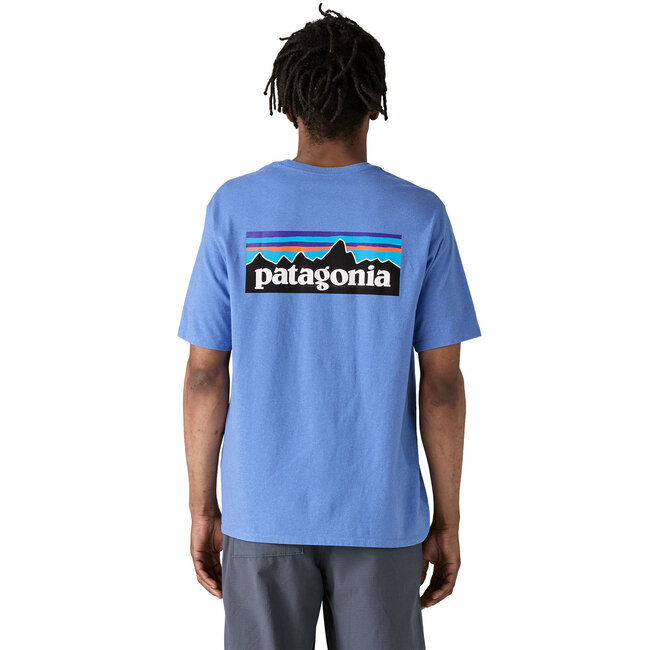 PATAGONIA M's P-6 Logo Responsabili Tee - AbundantBlue