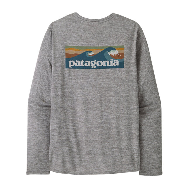 PATAGONIA M's L/S Cap Cool Daily Graphic - Feather Grey