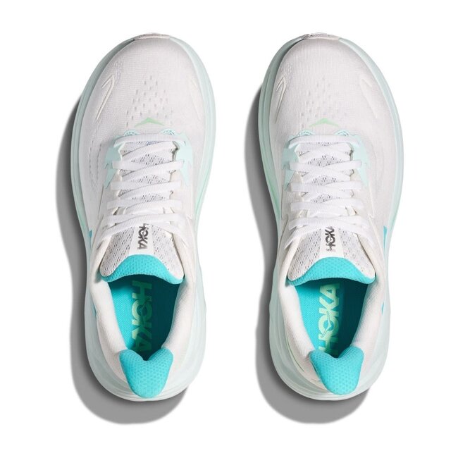 HOKA Clifton 9  W - White/Cielo Blue