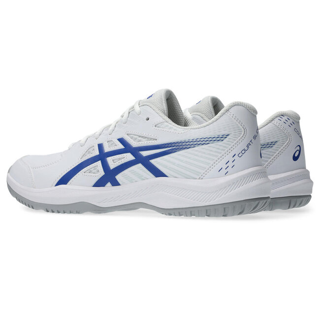 ASICS  Court Slide 4 - White/Dark Cobalt