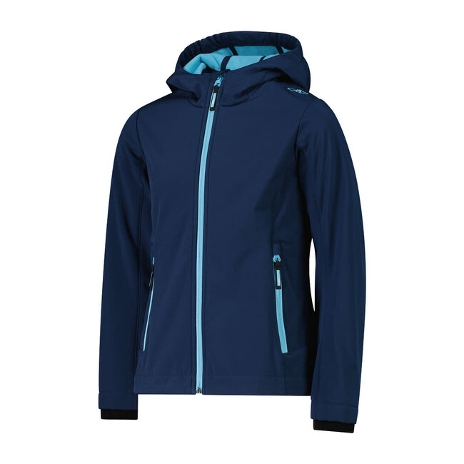 CMP Kid SoftShell Jacket - Blue/Topazio