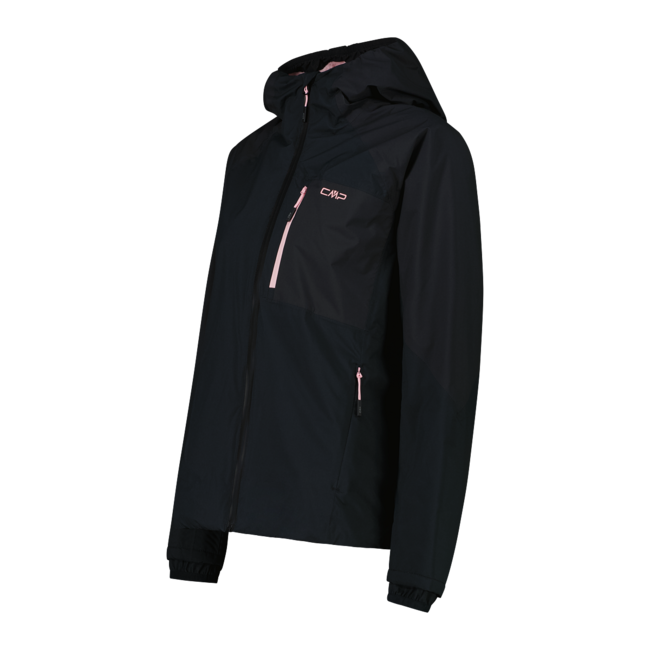 CMP W Jacket Fix Hoody - Nero