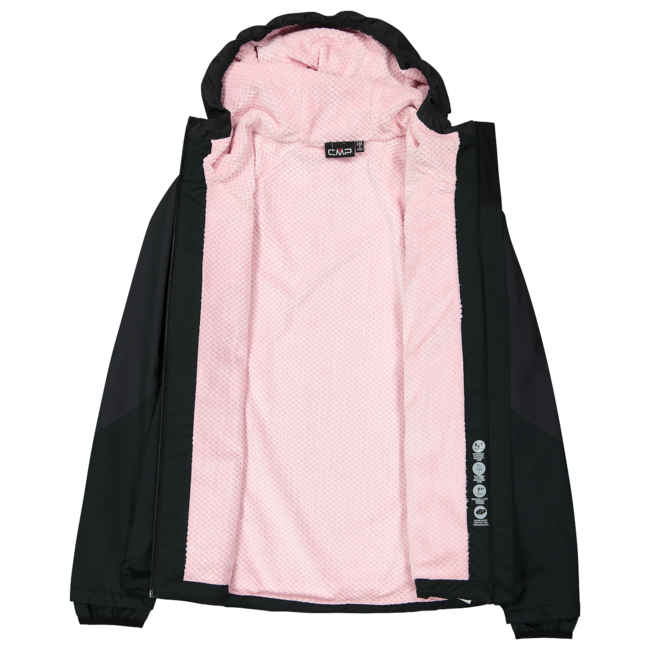 CMP W Jacket Fix Hoody - Nero